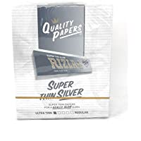 Los mejores  - RIZLA SILVER KING SIZE ULTRA SLIM ROLLING PAPER BOX OF 50 BOOKLETS by Rizla